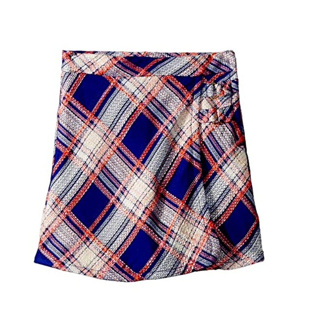 Janie and Jack Plaid Tweed Skirt